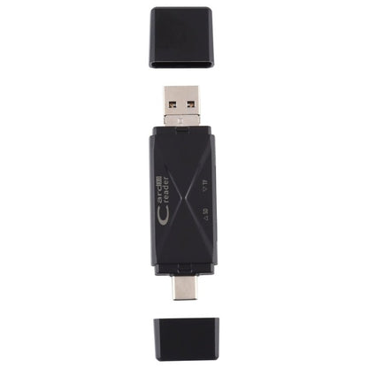 USB - C / Type - C + SD + TF + Micro USB to USB 3.0 Card Reader, USB3.0 - ORIWHIZ