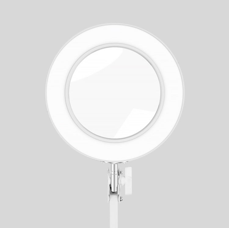 USB Desktop LED Ring Light Welding Auxiliary Magnifying Glass Lighting Desk Lamp, USB (White) - ORIWHIZ