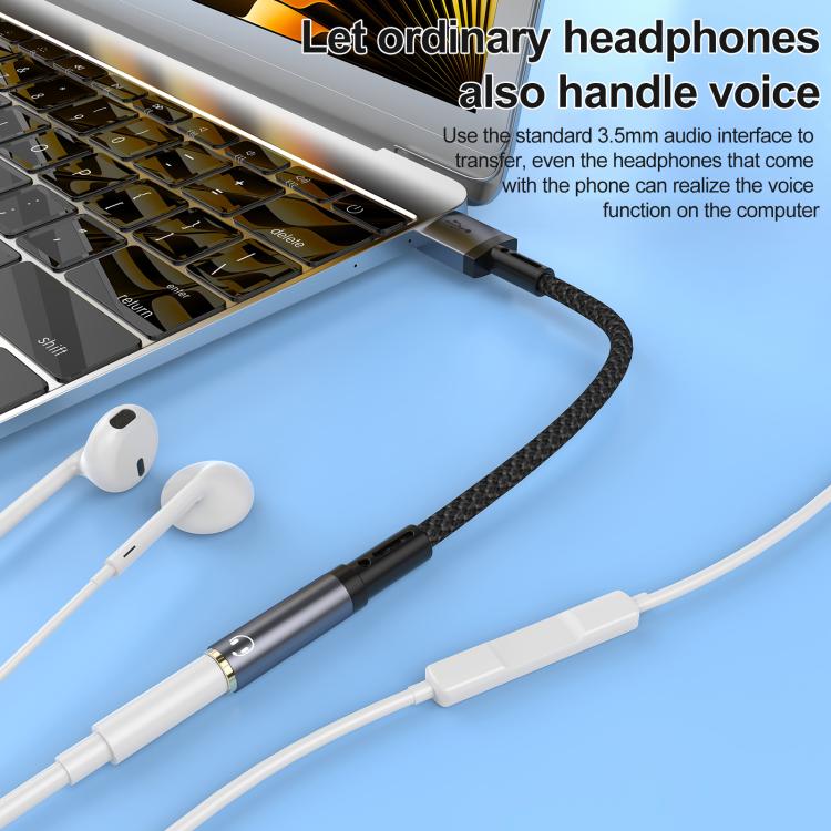 USB Male to 3.5mm Female Audio Adapter, Adapter - ORIWHIZ