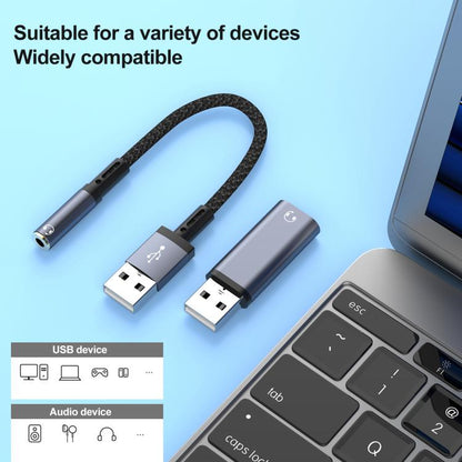 USB Male to 3.5mm Female Audio Adapter, Adapter - ORIWHIZ