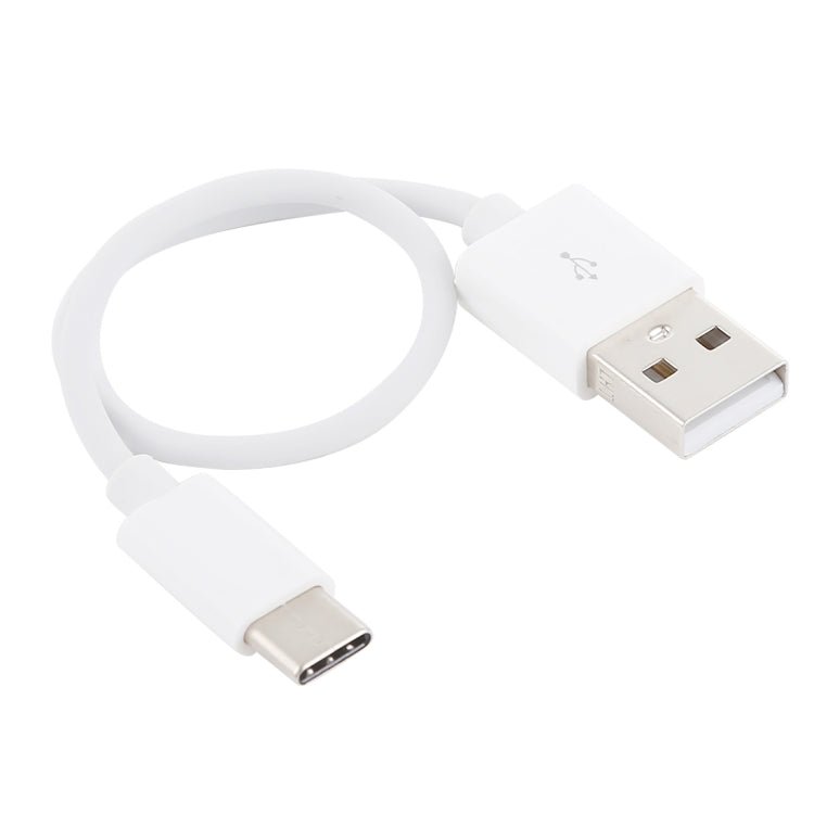 USB to USB - C / Type - C Charging & Sync Data Cable, Cable Length: 22cm, 22cm USB to Type - C Black, 22cm USB to Type - C White - ORIWHIZ