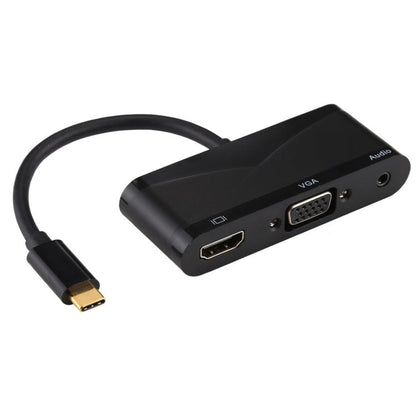 V83 USB - C / Type - C to 4K HDMI / VGA + 3.5mm Audio + USB Multi - function Adapter - ORIWHIZ
