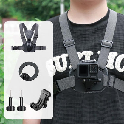 Vest - style Photography Chest Strap Body Mount Belt with Mount & Screw, 5 in 1, 6 in 1 Magnetic Base, 5 in 1 Magnetic Ring Base, 6 in 1 Magnetic Ring Base - ORIWHIZChest BeltDJI & Insta360 AccessoriesUniversal Chest & Head Belt