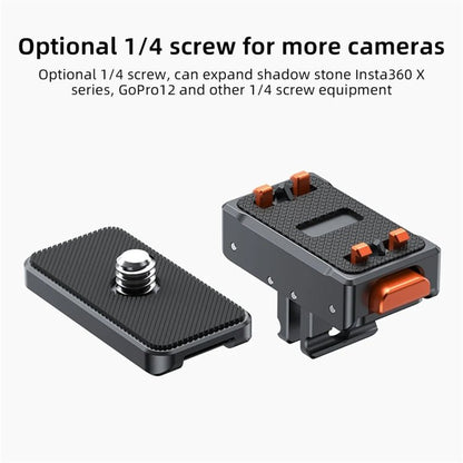 VRIG Magnetic Quick Release Adapter for Insta360 / DJI Action / GoPro HERO, Base, Base+Top Cover Kit - ORIWHIZDJI & Insta360 AccessoriesInsta360 Ace SeriesMounts