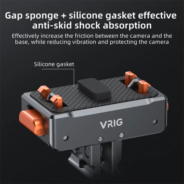 VRIG Magnetic Quick Release Adapter for Insta360 / DJI Action / GoPro HERO, Base, Base+Top Cover Kit - ORIWHIZDJI & Insta360 AccessoriesInsta360 Ace SeriesMounts