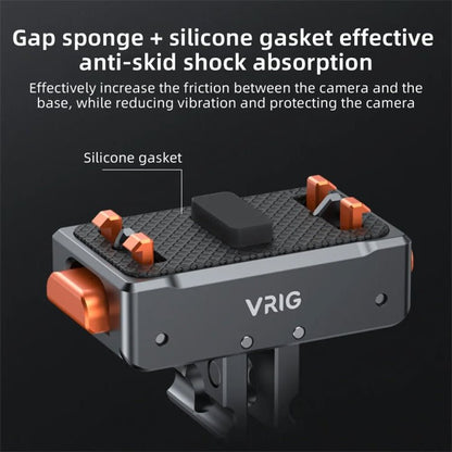 VRIG Magnetic Quick Release Adapter for Insta360 / DJI Action / GoPro HERO, Base, Base+Top Cover Kit - ORIWHIZDJI & Insta360 AccessoriesInsta360 Ace SeriesMounts