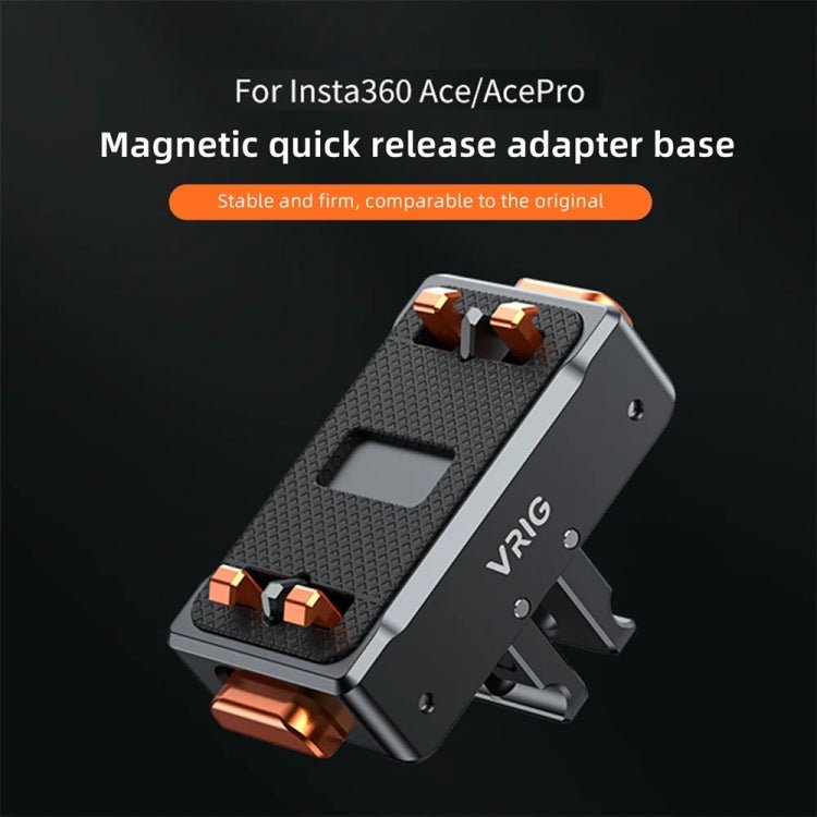 VRIG Magnetic Quick Release Adapter for Insta360 / DJI Action / GoPro HERO, Base, Base+Top Cover Kit - ORIWHIZDJI & Insta360 AccessoriesInsta360 Ace SeriesMounts