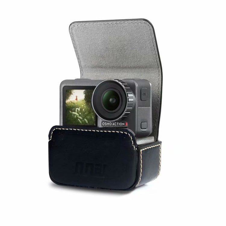 Waterproof Mini Leather Case Storage Carrying Box for DJI OSMO Action / GoPro / SJCAM / Xiaomi Mi Jia, Black, Coffee - ORIWHIZCase & BagsDJI & Insta360 AccessoriesOsmo Pocket Accessories