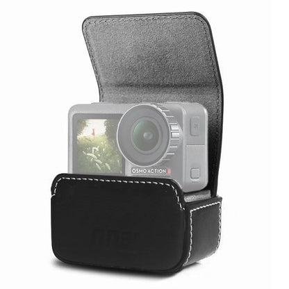 Waterproof Mini Leather Case Storage Carrying Box for DJI OSMO Action / GoPro / SJCAM / Xiaomi Mi Jia, Black, Coffee - ORIWHIZCase & BagsDJI & Insta360 AccessoriesOsmo Pocket Accessories