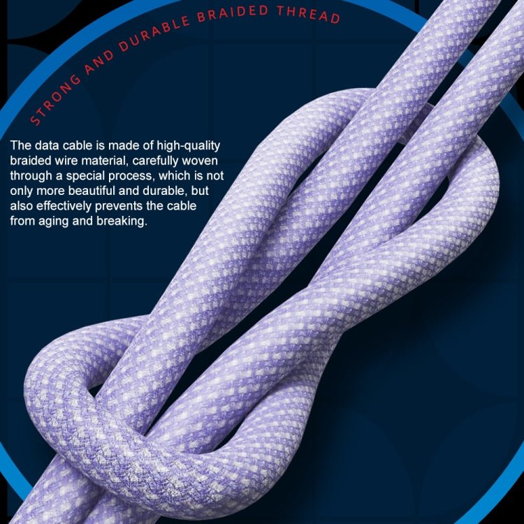 WEKOME WDC - 03 Tidal Energy Series 3A USB to Micro USB Braided Data Cable, Length: 1m, USB to Micro USB - ORIWHIZ