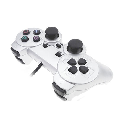 Wired Gamepad Dual Motor Vibration Silver Fuel Injection Gamepad Suitable For PS2, For PS2 - ORIWHIZSony AccessoriesSony Accessories GamepadsToys & Hobbies