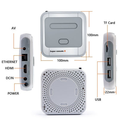 Wireless 4K HD 3D Double Game Console Box, EU Plug, 64G EU Plug, 128G EU Plug, 256G EU Plug - ORIWHIZPocket ConsolePocket Console & AccessoriesToys & Hobbies