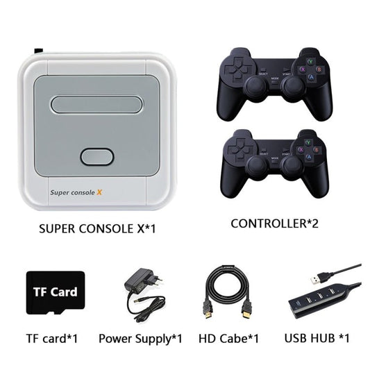 Wireless 4K HD 3D Double Game Console Box, EU Plug, 64G EU Plug, 128G EU Plug, 256G EU Plug - ORIWHIZPocket ConsolePocket Console & AccessoriesToys & Hobbies