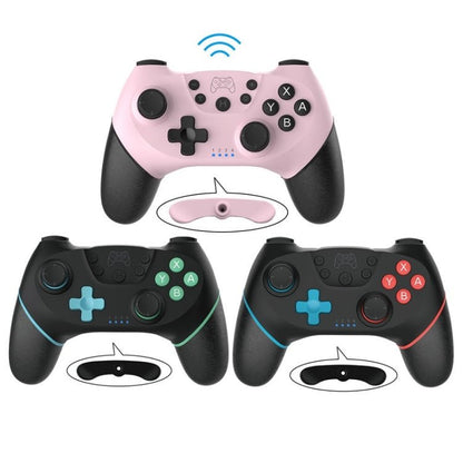 Wireless Bluetooth Gamepad With Macro Programming For Switch Pro, Pink, Left Blue Right Red, Left Blue Right Green, Black Left Red - ORIWHIZNintendo AccessoriesNintendo Accessories GamepadsToys & Hobbies