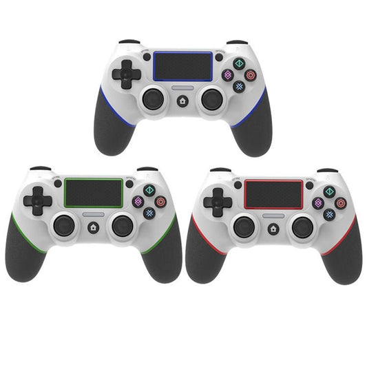 Wireless Bluetooth Rubberized Gamepad For PS4, White Blue, White Green, White Red - ORIWHIZSony AccessoriesSony Accessories GamepadsToys & Hobbies