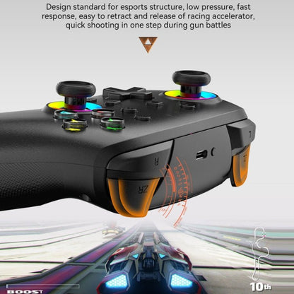 Wireless Bluetooth Somatosensory Vibration Gamepad for Nintendo Switch/Switch PRO, Black Gold, White Green, Black, White - ORIWHIZNintendo AccessoriesNintendo Accessories GamepadsToys & Hobbies
