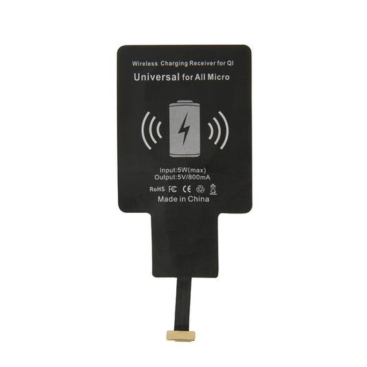 Receptor de carga inalámbrica QI, universal para todos los teléfonos Micro USB - ORIWHIZ