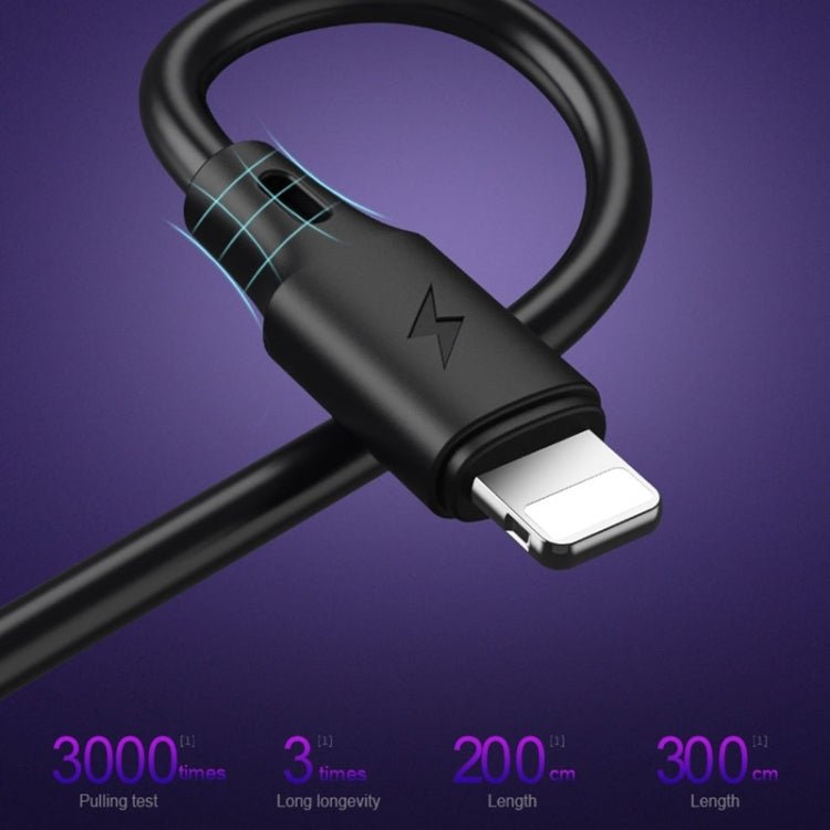 WK WDC - 092 3m 2.4A Max Output Full Speed Pro Series USB to Micro USB Data Sync Charging Cable, 3m Micro USB - ORIWHIZ