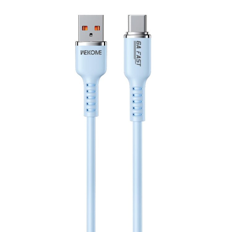 WK WDC - 09a 6A USB to USB - C/Type - C Silicone Data Cable, Length: 1.2m, WDC - 09a - ORIWHIZ