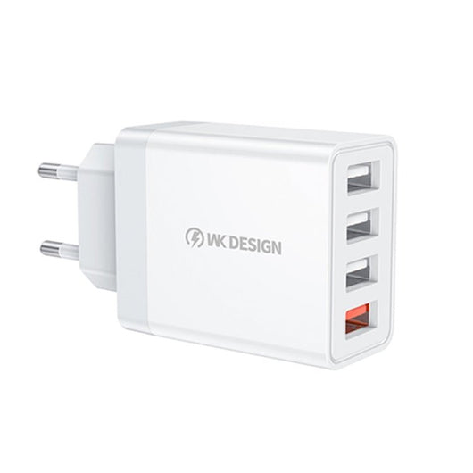 WK WP - U125 Youpin Series 18W QC3.0 4 USB Ports Fast Travel Charger, EU Plug, EU Plug - ORIWHIZ