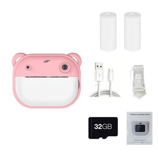 New Children's Polaroid Printing Camera High Definition Dual Lens Can Take Pictures and Videos Toy Gift Box Delivery