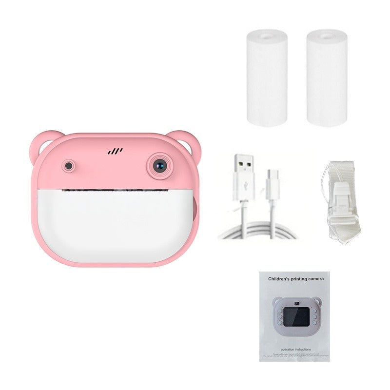 New Children's Polaroid Printing Camera High Definition Dual Lens Can Take Pictures and Videos Toy Gift Box Delivery