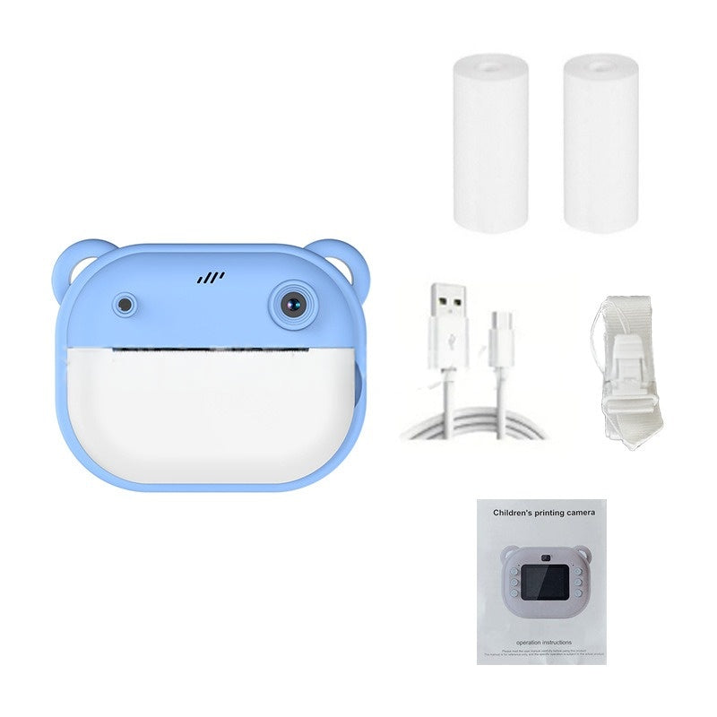 New Children's Polaroid Printing Camera High Definition Dual Lens Can Take Pictures and Videos Toy Gift Box Delivery