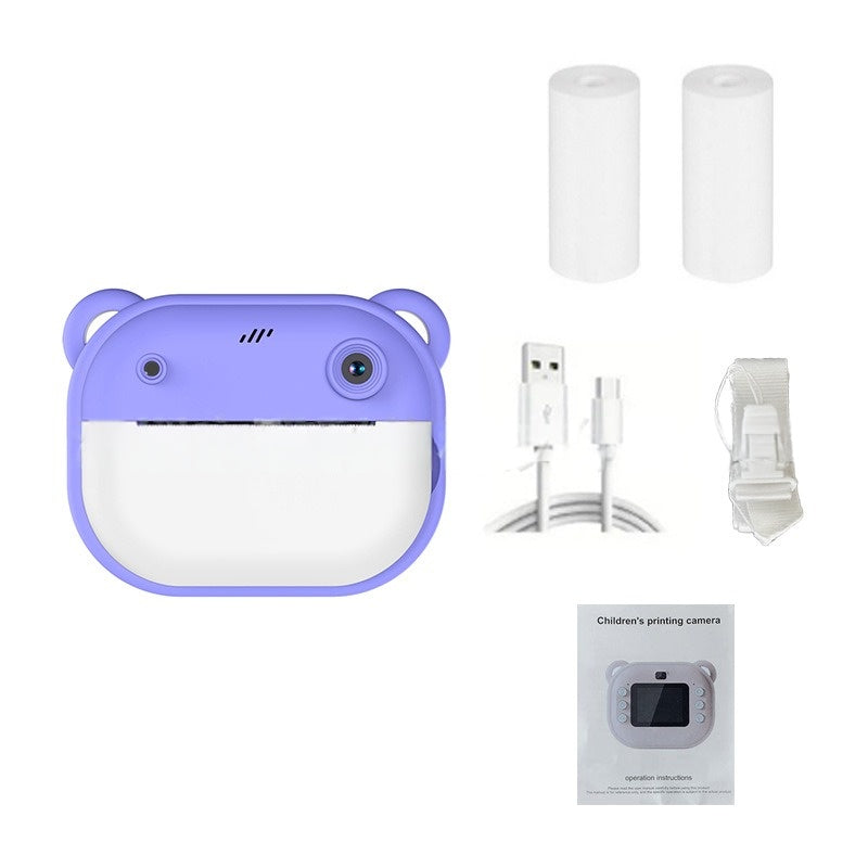 New Children's Polaroid Printing Camera High Definition Dual Lens Can Take Pictures and Videos Toy Gift Box Delivery