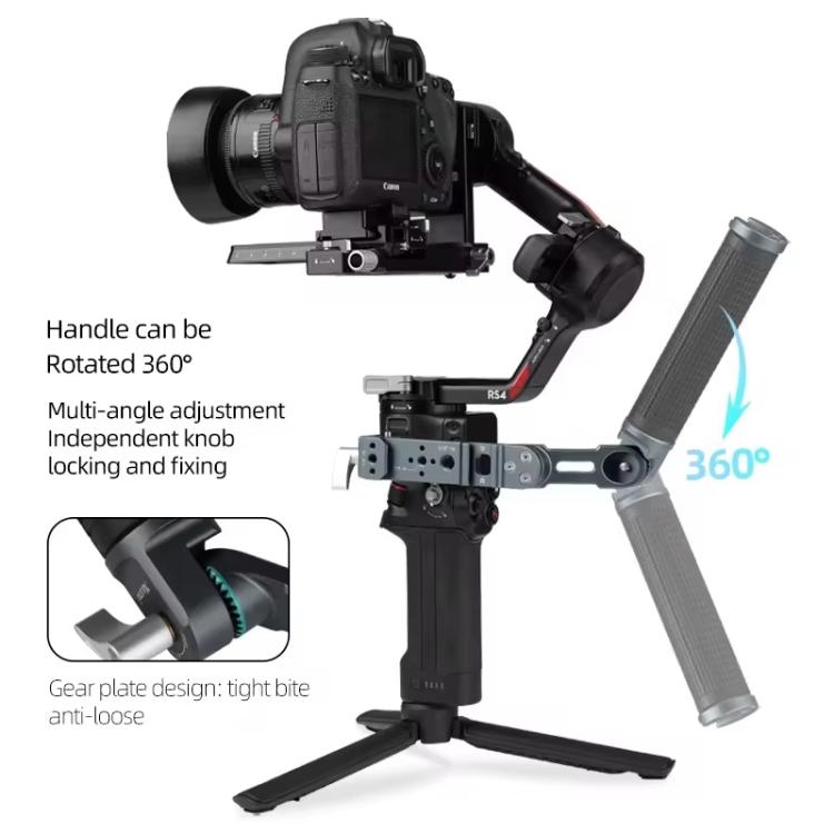 XILETU Adjustable Angle Handle Grip For DJI RS 4 Mini/RS 4 Pro/RS 4/RS 3 Mini/RS 3 Pro/RS 2 Stabilizers - ORIWHIZDJI & Insta360 AccessoriesDJI Ronin SeriesXILETU