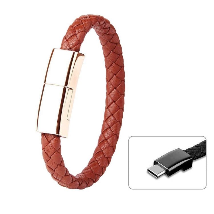 XJ - 72 20cm USB to USB - C / Type - C Bracelet Charging Data Cable, 20cm Type - C, Type - C - ORIWHIZ