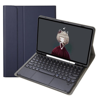 YA098B - A Detachable Lambskin Texture Round Keycap Bluetooth Keyboard Leather Case with Touch Control & Pen Slot & Stand, For iPad Air 5 / 4 10.9 inch 2020 / Pro 11 inch 2020 / 2018, For iPad 10.2 (2020) & (2019) / Air 3 10.5 inch / Pro 10.5 inch�������... - ORIWHIZApple AccessoriesiPad KeyboardiPad Keyboard Universal