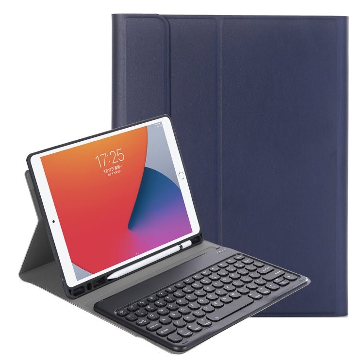YA098B Detachable Lambskin Texture Round Keycap Bluetooth Keyboard Leather Case with Pen Slot & Stand, For iPad Air 5 / 4 10.9 inch 2020 / Pro 11 inch 2020 / 2018, For iPad 10.2 (2020) & (2019) / Air 3 10.5 inch / Pro 10.5 inch�������������������������... - ORIWHIZiPad Keyboard Samsung KeyboardMobile AccessoriesTablet PC Keyboard