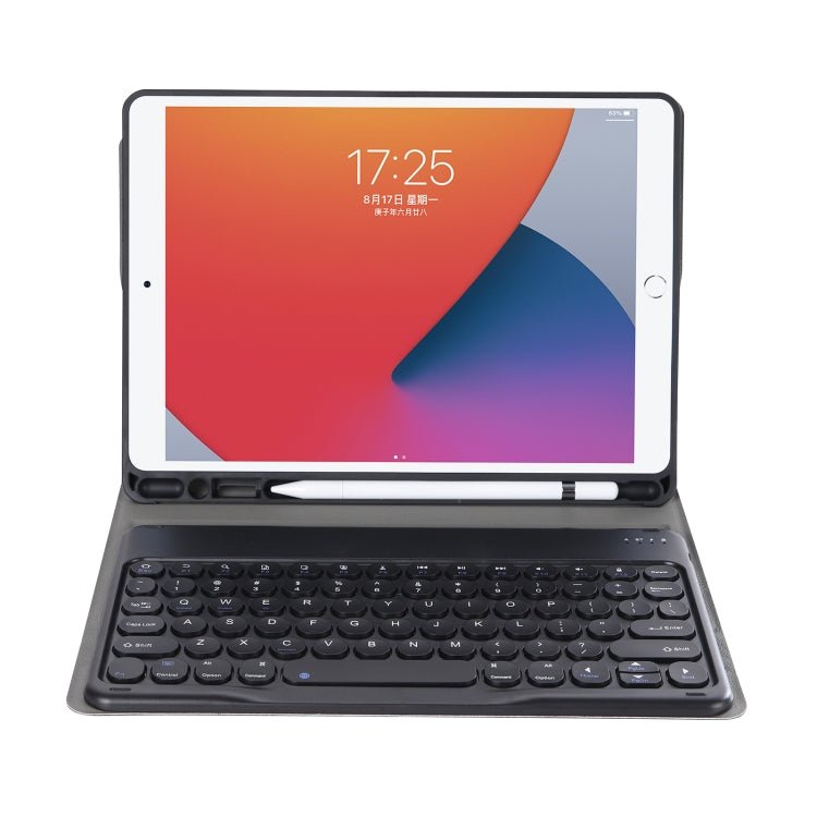 YA098B Detachable Lambskin Texture Round Keycap Bluetooth Keyboard Leather Case with Pen Slot & Stand, For iPad Air 5 / 4 10.9 inch 2020 / Pro 11 inch 2020 / 2018, For iPad 10.2 (2020) & (2019) / Air 3 10.5 inch / Pro 10.5 inch�������������������������... - ORIWHIZiPad Keyboard Samsung KeyboardMobile AccessoriesTablet PC Keyboard