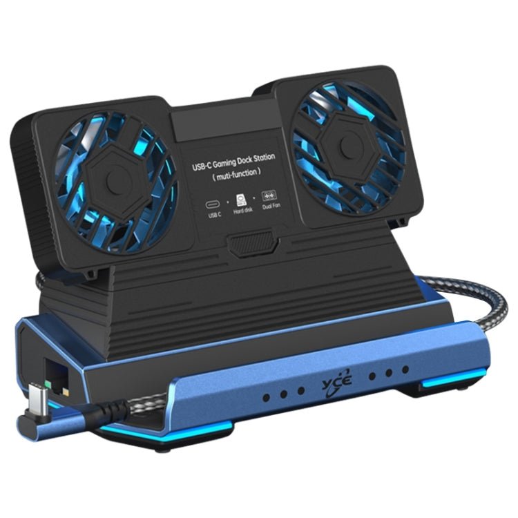 YCE - V279 10 in 1 USB - C Gaming Dock Station Hard Disk Enclosure with Detachable Fan, 10 in 1 - ORIWHIZSteam Deck AccessoriesSteam Deck Accessories Other AccessoriesToys & Hobbies