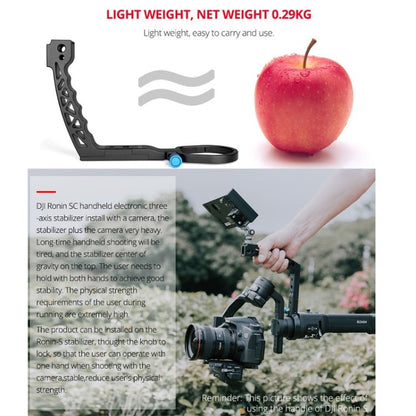 YELANGU A69 Lifting Handle Pot Handheld Stabilizer Extension Mount for DJI Ronin SC, A69 for DJI Ronin SC - ORIWHIZDJI & Insta360 AccessoriesDJI Ronin SeriesYELANGU