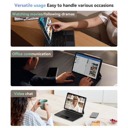 Yesido Dual - sided Clip Magnetic Keyboard Leather Case, For iPad Pro 11 2022 / Air 10.9 2022, For iPad 10th Gen 10.9 2022 - ORIWHIZApple AccessoriesiPad KeyboardiPad Keyboard For iPad Pro