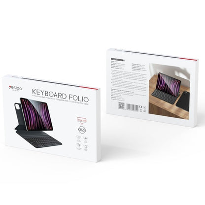 Yesido Dual - sided Clip Magnetic Keyboard Leather Case, For iPad Pro 11 2022 / Air 10.9 2022, For iPad 10th Gen 10.9 2022 - ORIWHIZApple AccessoriesiPad KeyboardiPad Keyboard For iPad Pro