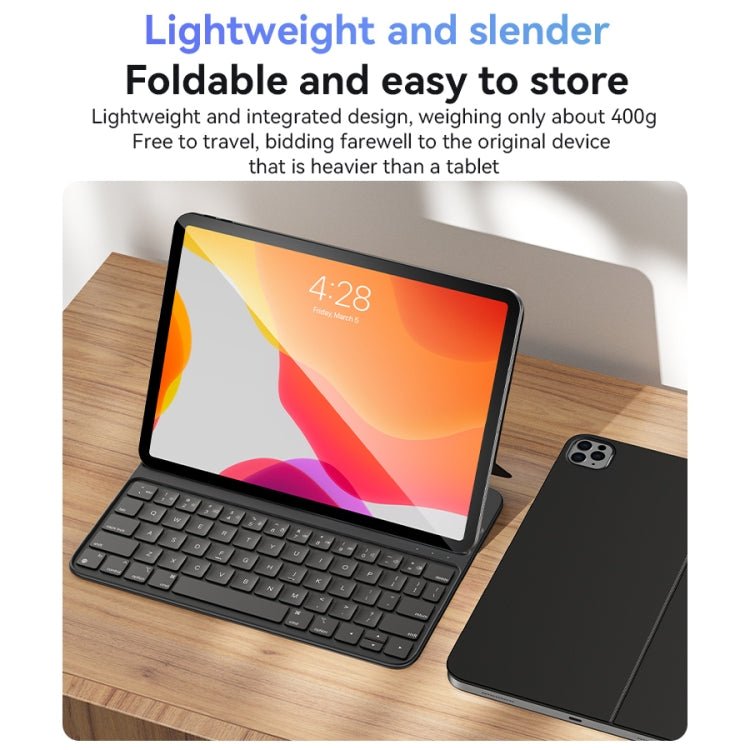 Yesido Dual - sided Clip Magnetic Keyboard Leather Case, For iPad Pro 11 2022 / Air 10.9 2022, For iPad 10th Gen 10.9 2022 - ORIWHIZApple AccessoriesiPad KeyboardiPad Keyboard For iPad Pro