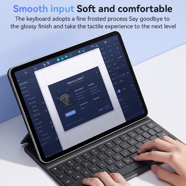 Yesido Dual - sided Clip Magnetic Keyboard Leather Case, For iPad Pro 11 2022 / Air 10.9 2022, For iPad 10th Gen 10.9 2022 - ORIWHIZApple AccessoriesiPad KeyboardiPad Keyboard For iPad Pro