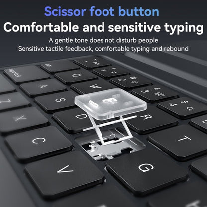 Yesido Dual - sided Clip Magnetic Keyboard Leather Case, For iPad Pro 11 2022 / Air 10.9 2022, For iPad 10th Gen 10.9 2022 - ORIWHIZApple AccessoriesiPad KeyboardiPad Keyboard For iPad Pro