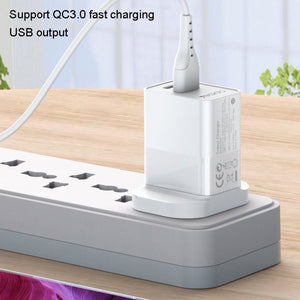 Yesido YC32PD20W + QC3.0 Dual - port Fast Charging Head Mobile Phone Charger, YC32 UK Plug, YC32 EU Plug - ORIWHIZ