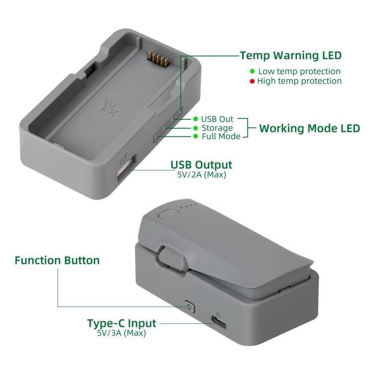 YX Single - Port Charger Battery Storage USB Charger, For DJI Neo 2 - ORIWHIZDJI & Insta360 AccessoriesDJI Neo AccessoriesOther