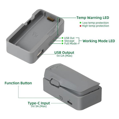 YX Single - Port Charger Battery Storage USB Charger, For DJI Neo 2 - ORIWHIZDJI & Insta360 AccessoriesDJI Neo AccessoriesOther