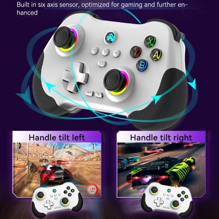 Z01 Wireless Gaming Vortex Dual Hall Body Grip For Switch / PS3 / PS4 / Adroid / IOS, White, black, green - ORIWHIZGame AccessoriesGamepadsNintendo Accessories