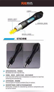 220V WYLIE 878D Welding Machine Mini 2in1 Soldering Rework Station - ORIWHIZ