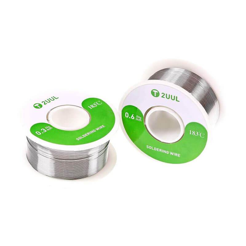 2UUL Diameter 0.3mm 0.6mm 100M Tin Wire Rosin Solid Flux Core Solder Wire For mobile Phone repair Use - ORIWHIZ