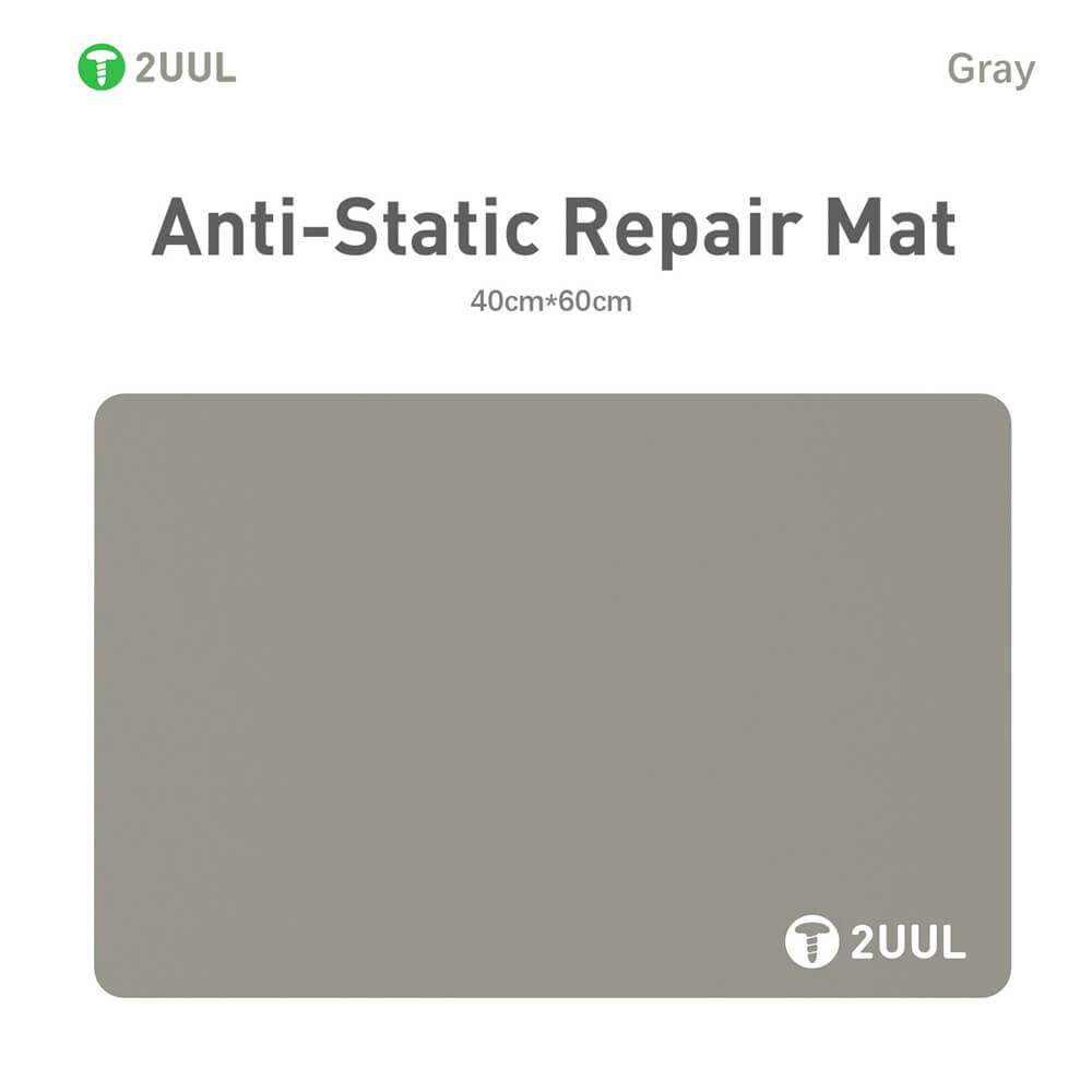 2UUL ST91 Grey Anti-Static Mat 40*60cm Heat Resistance Soldering Station Silicon Work Mat for BGA Welding Rework - ORIWHIZ