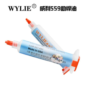 50pcs WYLIE 223A WL-559-ASM syringe welding oil laser label anti-counterfeit BGA advanced environmental protection solder paste. - ORIWHIZ