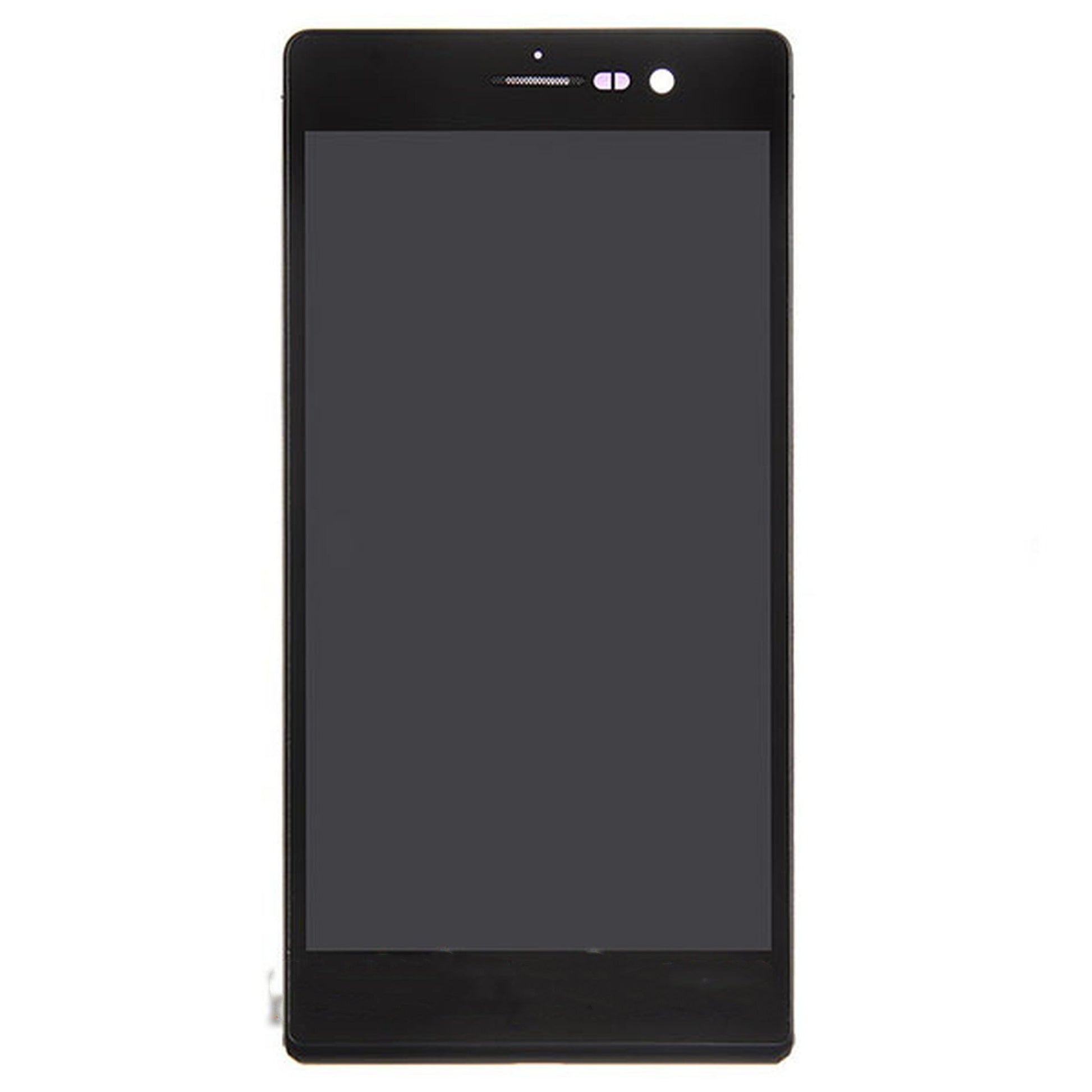 For Huawei P7 Complete Screen Assembly With Bezel Black - Oriwhiz Replace Parts