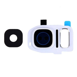 For Samsung S7 Edge Back Camera Lens With Bezel Ring White - Oriwhiz Replace Parts